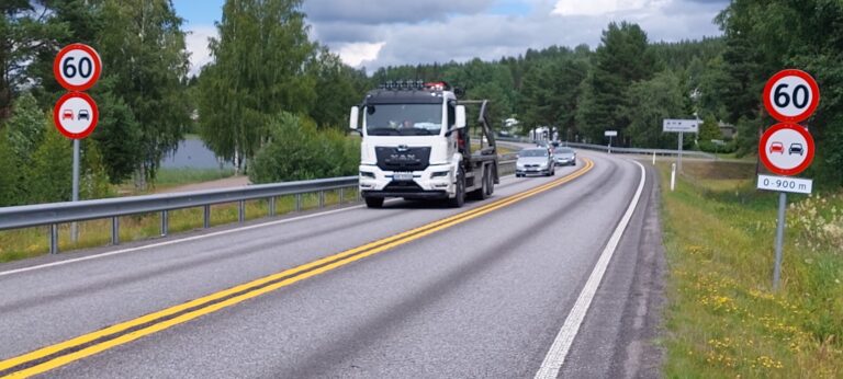 Nå er det blitt 60 km/t ved Sigernessjøen.