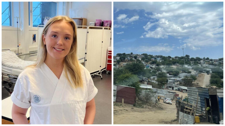 Thea Kalnæs har vært på tur i Namibia, og fått se fattigdom på nært hold.