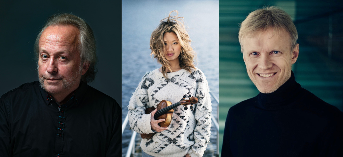 Levi Henriksen, Catharina Chen og H&aring;vard Gimse holder konsert i Vinger kirke som en del av Klang under kuppelen i h&oslash;st.