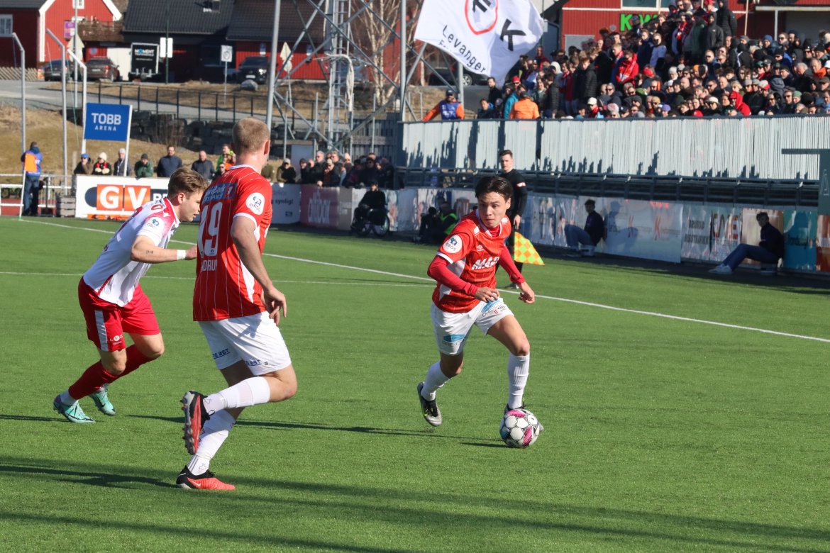 Noa Williams ble en av to m&aring;lsk&aring;rere i sist kamp mot Levanger. L&oslash;rdag er det duket for returoppgj&oslash;ret.