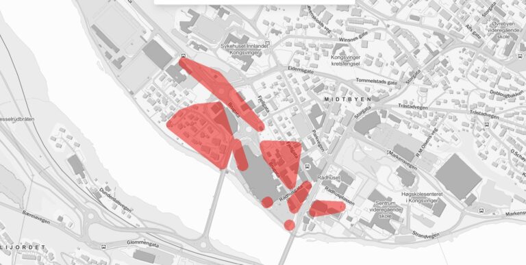 Torsdag formiddag har det vært et strømbrudd i Kongsvinger sentrum.