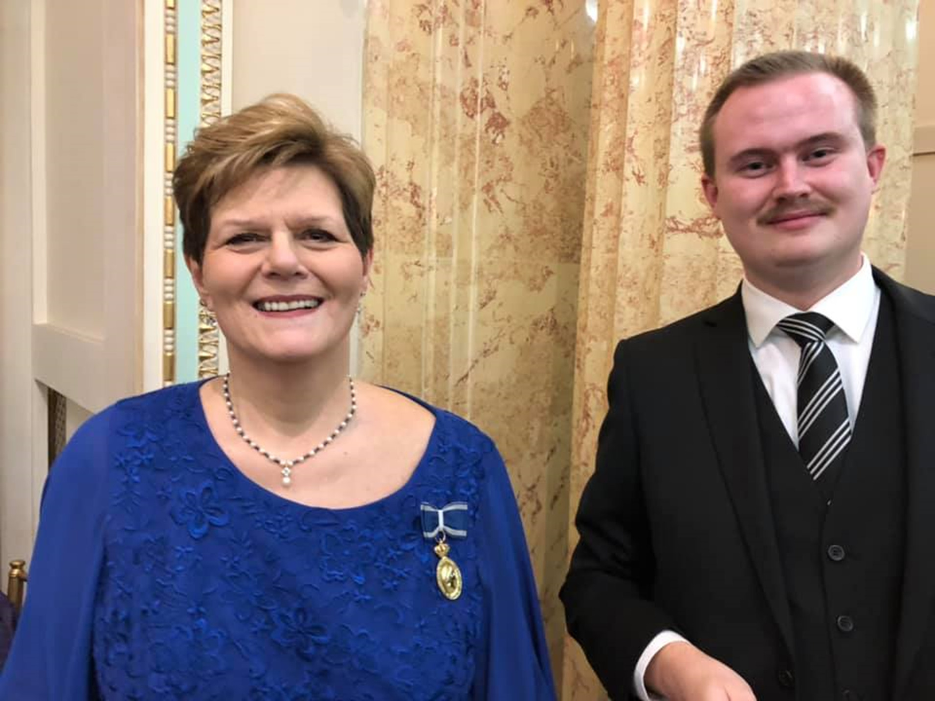 Oskar Aanmoen og prinsesse Elena av Romania.