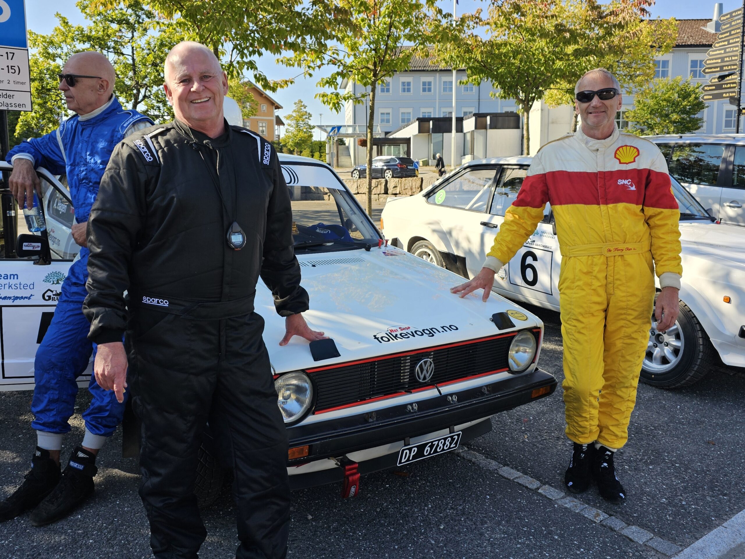 Ole Henry Olsen (f.v.) og Anders Hagen gjorde comeback som team i lørdagens utgave av Rally Trøgstad.