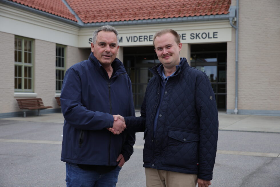 Ansvarlig redaktør i Mitt Kongsvinger Brynjar Fredheim, og styremedlem i Kongsvinger-Vinger historielag, Oskar Aanmoen gleder seg til samarbeidet om foredraget om den svenske krigshelten.