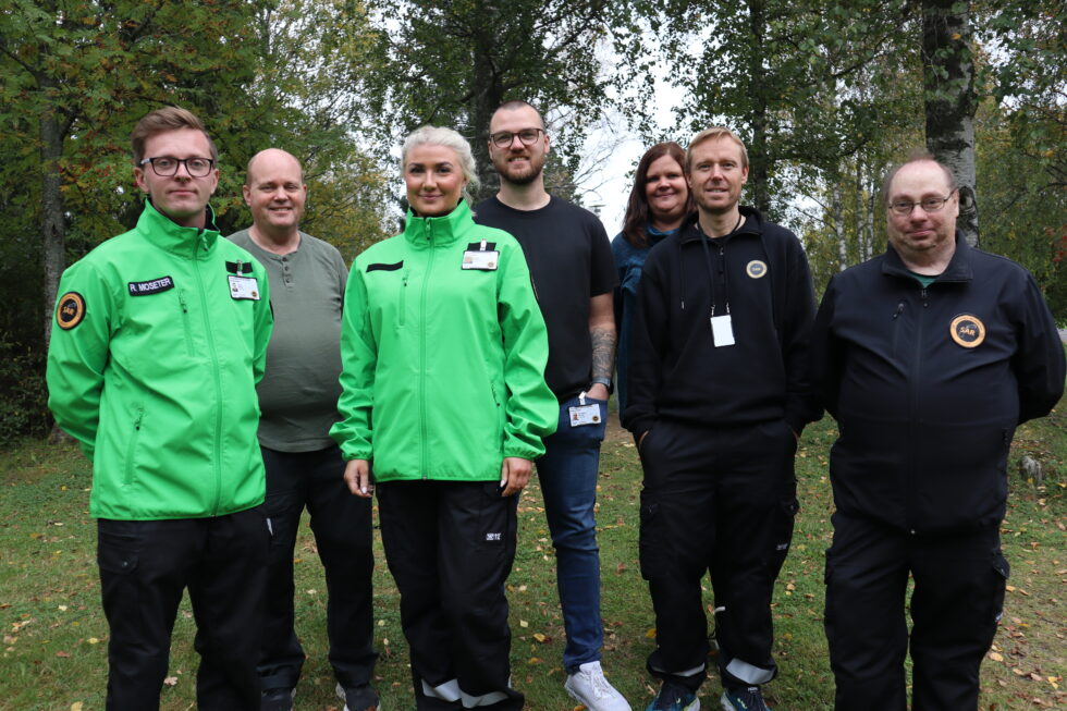 F.v.: Robin Moseter (leder i FSR Kongsvinger), Geir Ove Berg, Linda K. Fengsrud (nestleder i FSR Kongsvinger), Roy André Plassen, Line Storberget, Thor Erling Lindahl (instruktør) og Jørn Willy Andersen (leder i FSR Norge og instruktør).