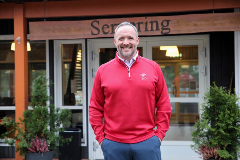 Daniel Larsson har vært leder for Kongsvingers golfklubb siden 2016.