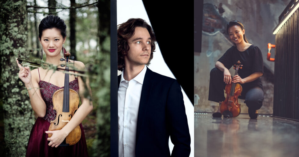 Sara Chen, Ole Christian Haagenrud og Catharina Chen kommer til Vinger kirke med familieforestillingen "Musikalske fantasier".