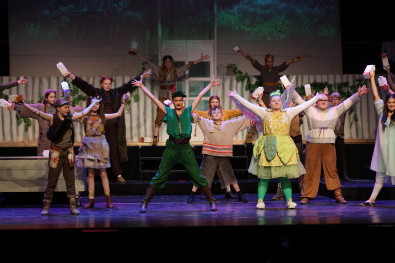 Forestillingen med Peter Pan var en stor suksess for Kulturskolen.