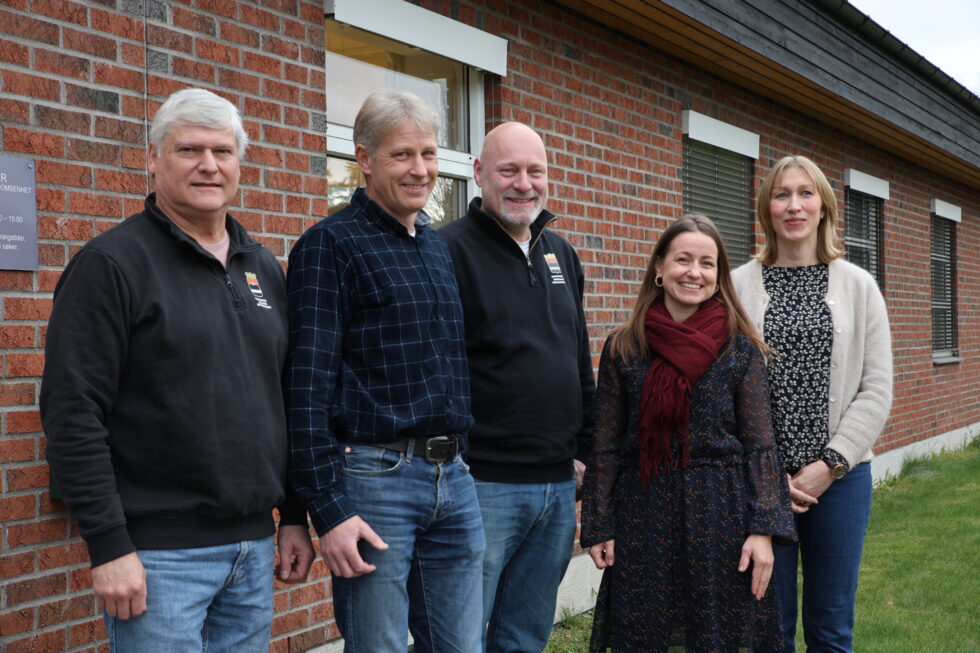 Carl Fredrik Aaseby, Steinar Roland, Stefan Grønnerud, Kristin Bergsløkken og Heidi Skjæret Pedersen er de nye medarbeiderne i den nye KK Eiendom-enheten.