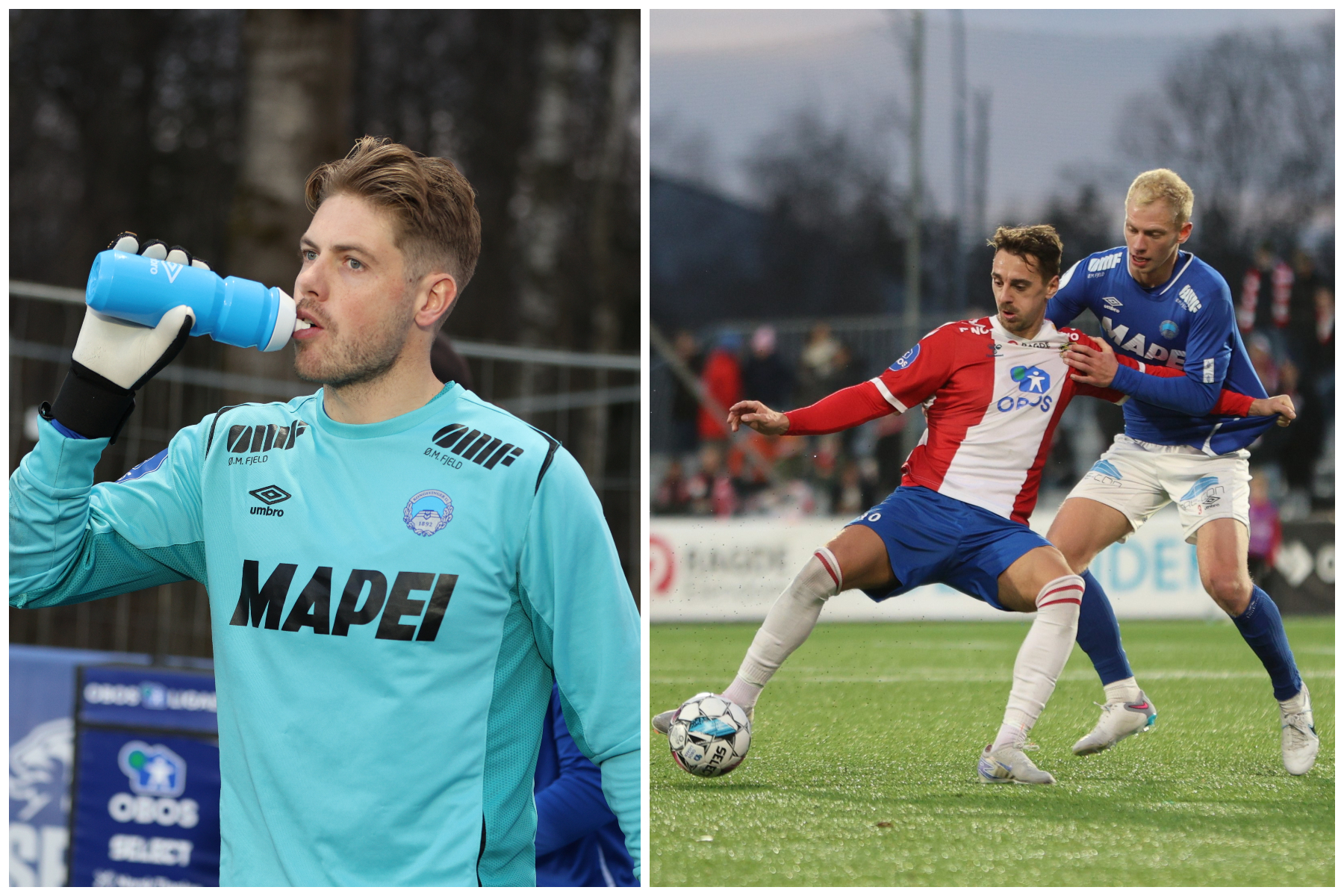 Verken Anders Klemensson eller Robert Orri Thorkelsson er med på tirsdagens trening.