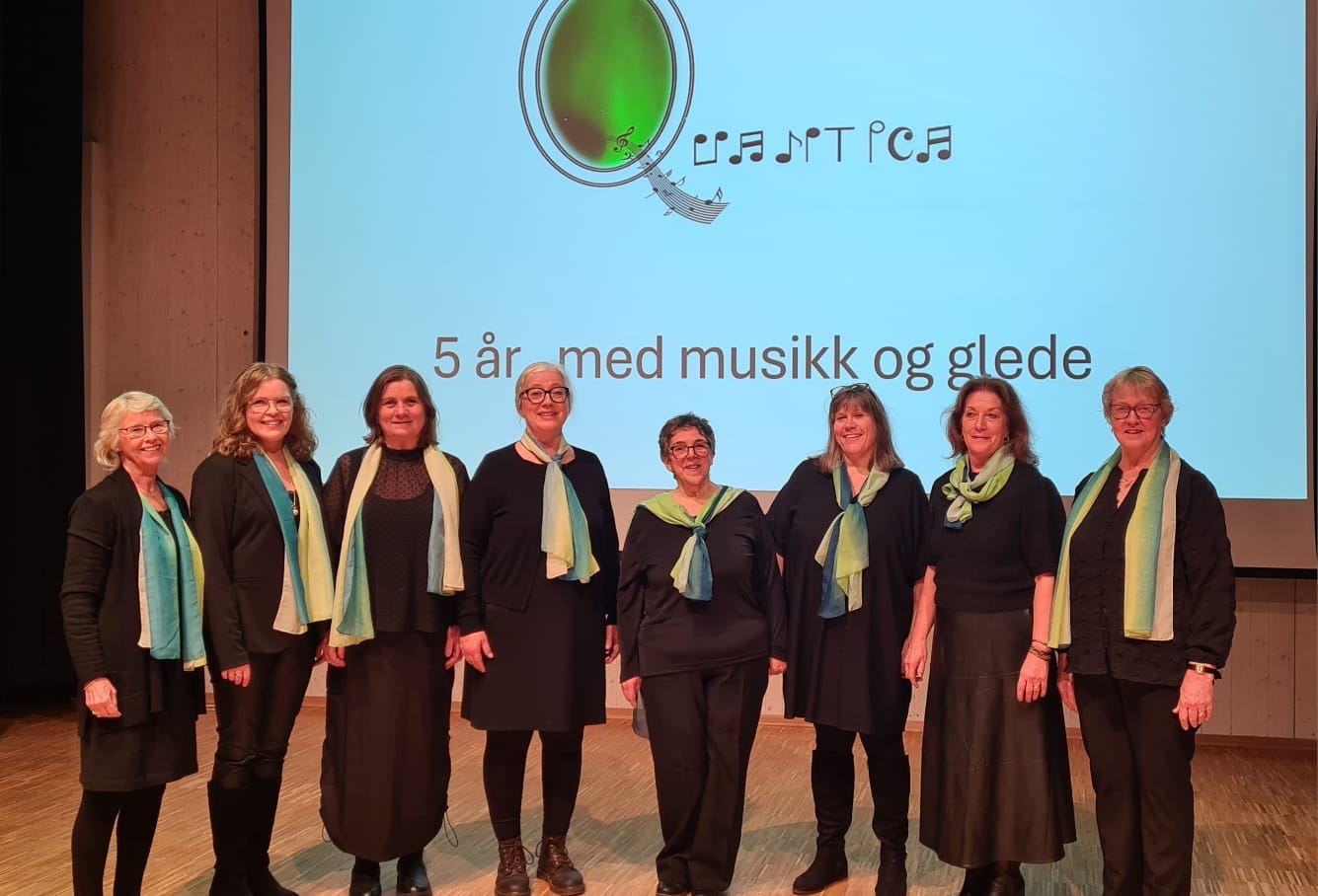 Koret Quantica som fylte fem år i 2024 medvirker også i konserten søndag. Koret øver til vanlig i Kongsvinger