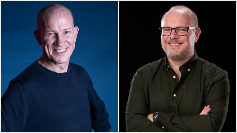 Henrik Elvestad (t.v.) og Steinar Sagen blir hovedattraksjonen på klubbkveld på Elg Elg.