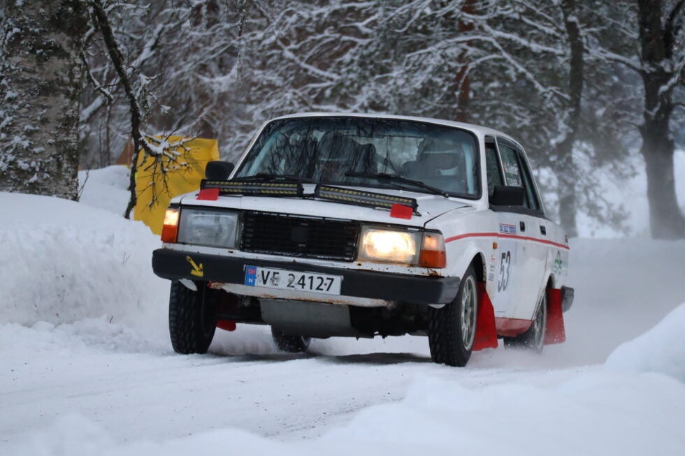 Anders Gjester er påmeldt til årets Rally Finnskog. Her er han i aksjon under fjorårets sprintrally, hvor han vant klassen sin.