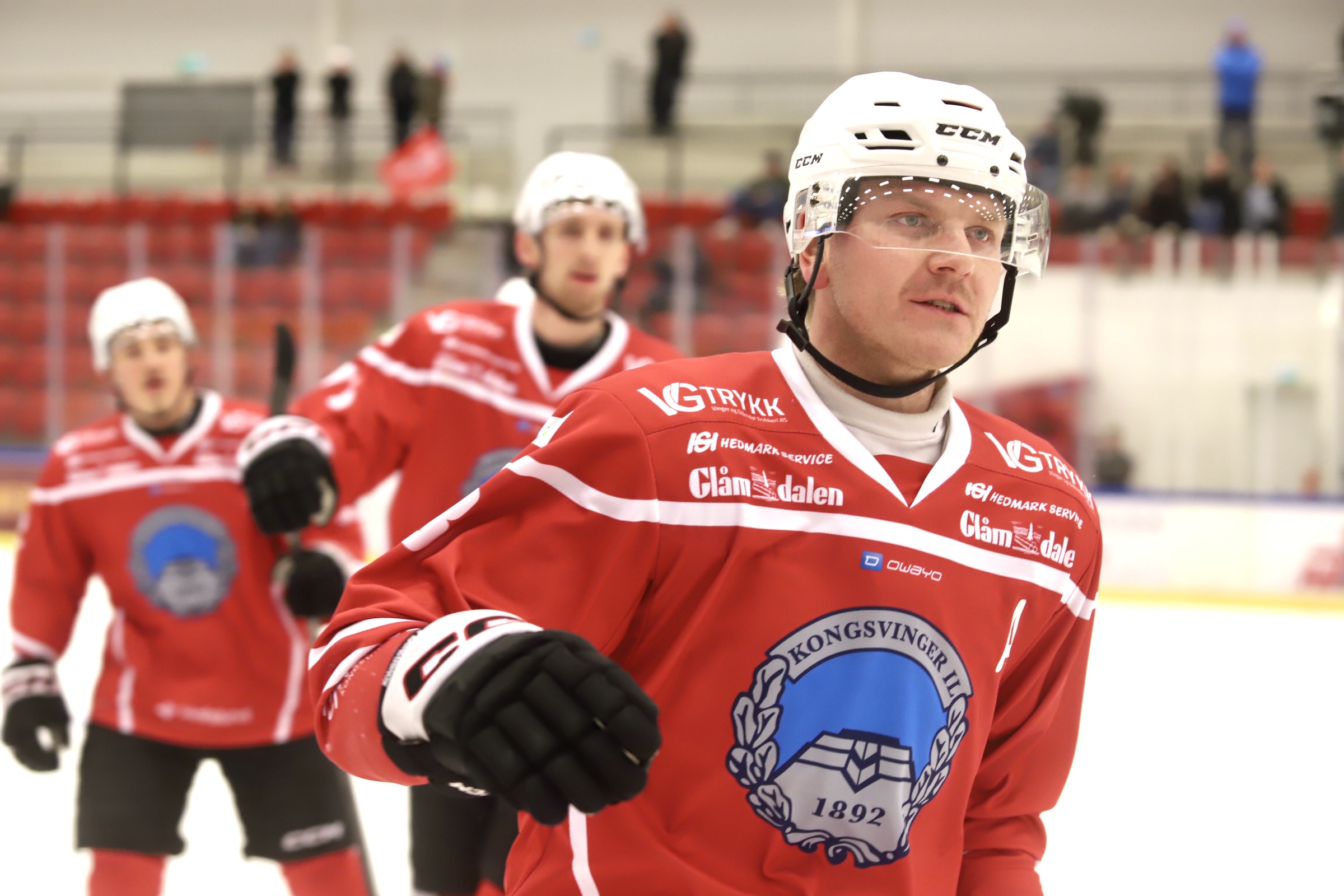Med tre mål hadde Andreas Heier en god dag på isen.