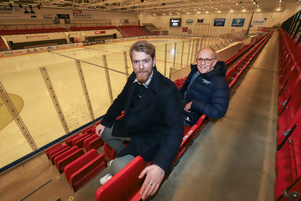Sean-Michel Sunnqvist er glad for støtten han har fra svigerfar Øivind Tomteberget. KIL-legenden spilte faktisk noen kamper i 2. divisjon der hvor ishallen ligger i dag.