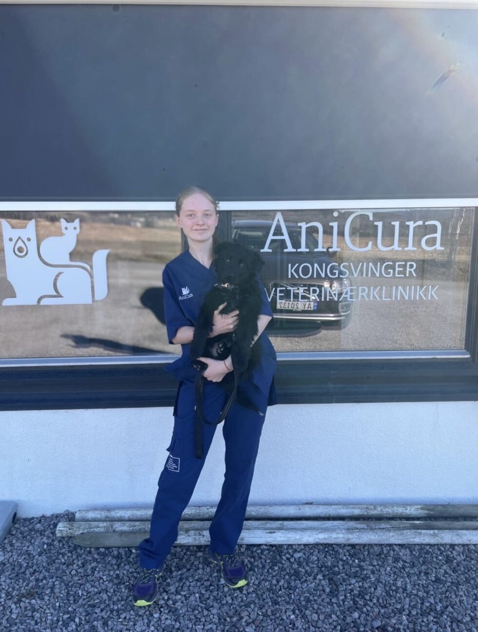 Thea Skadsdammen har jobb hos veterinærklinikken AniCura