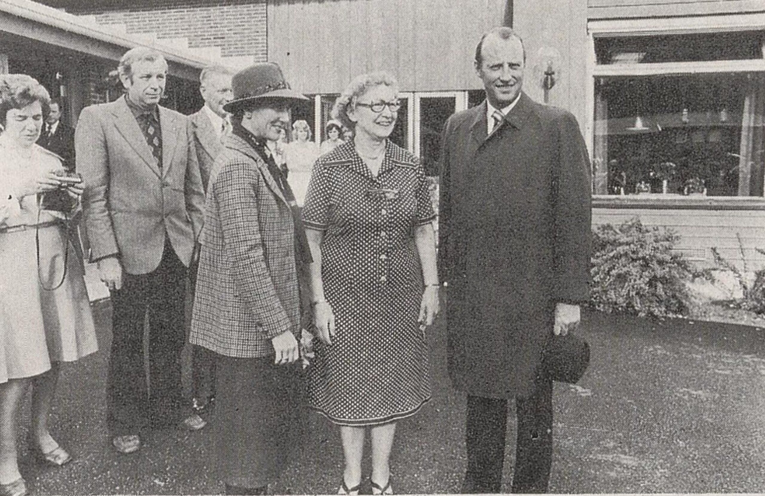 Astrid Brinck med det daværende kronprinsparet.