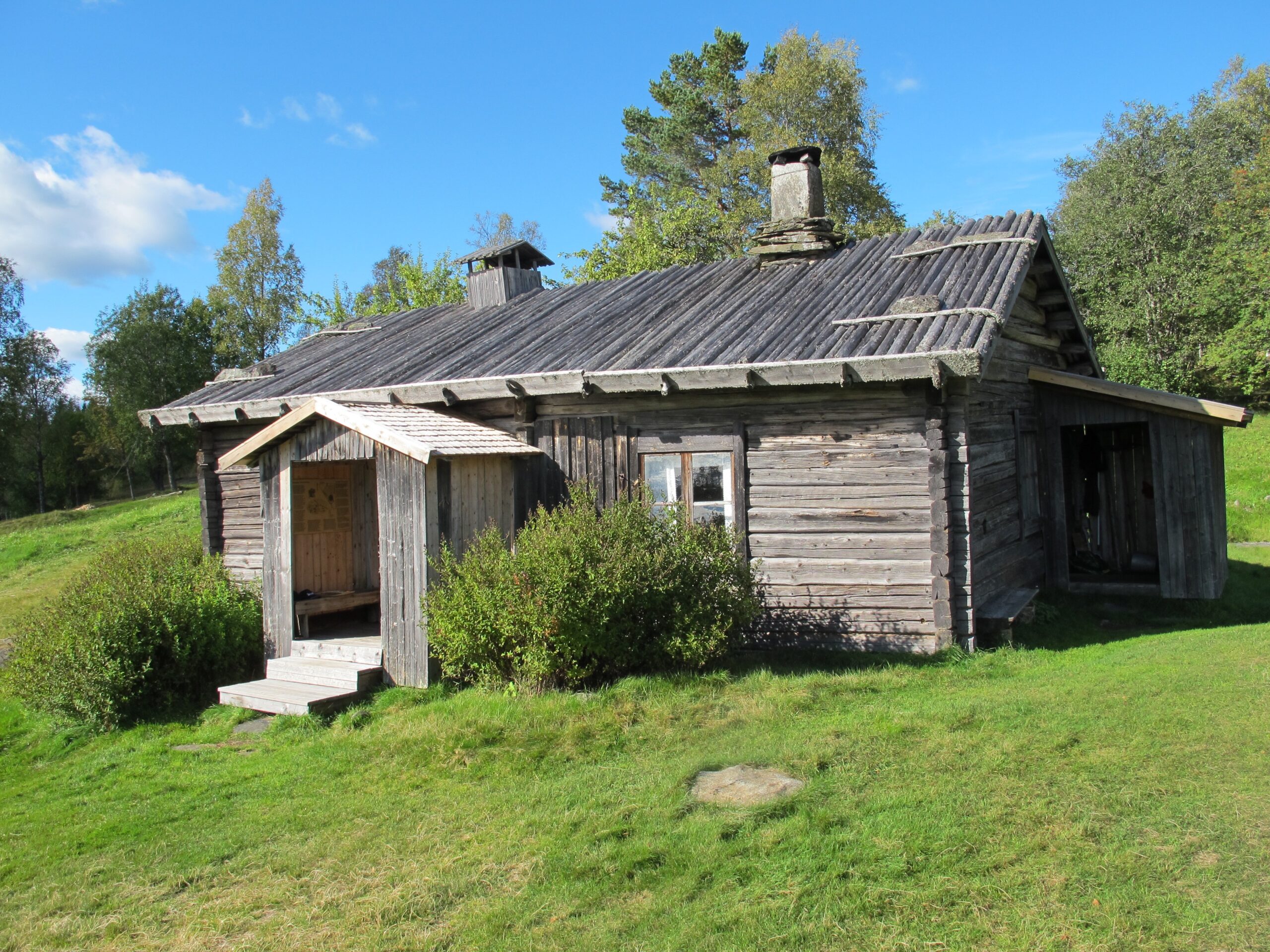 Riitamäki er en komplett finnegård. Her er det fint å ta en hvil.