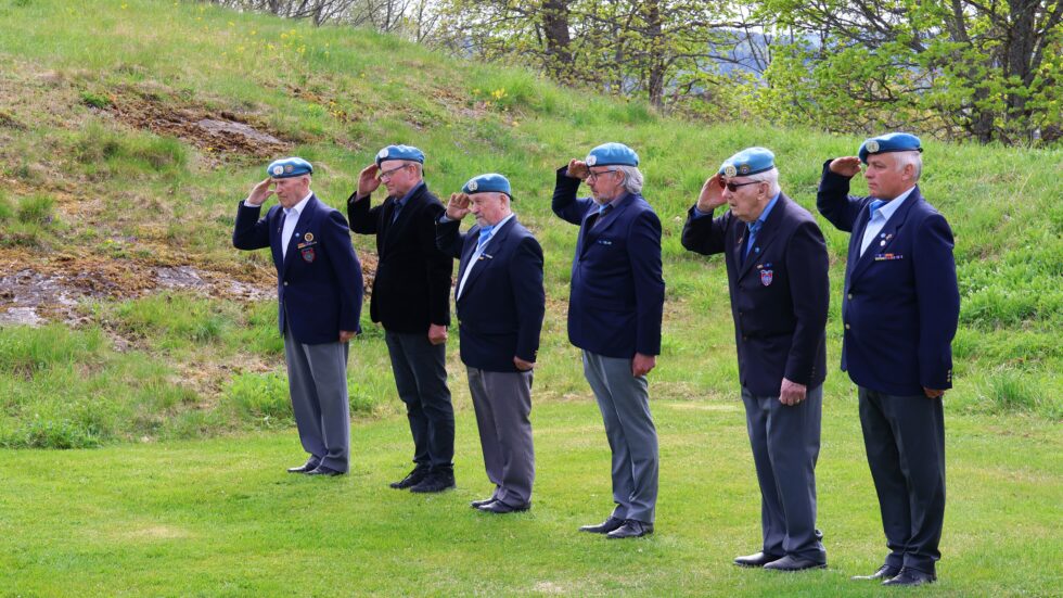 Veteraner gjør honnør.