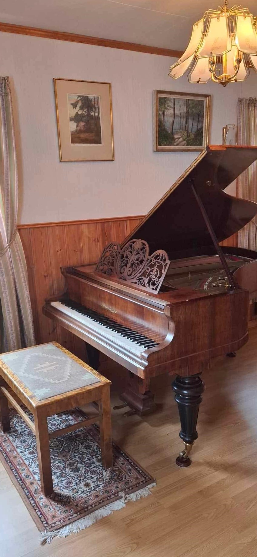 Dette Bl&uuml;thner-flygelet ble kj&oslash;pt i Tyskland i 1871, og det var Edvard Grieg som anbefalte bestekameraten sin &aring; kj&oslash;pe det.