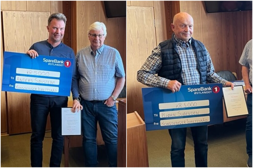 Anders Sønstebø fra Kongsvinger Vollyeballklubb og Bjørn Sjøenden fra Granli IL mottok årets ildsjel priser.
