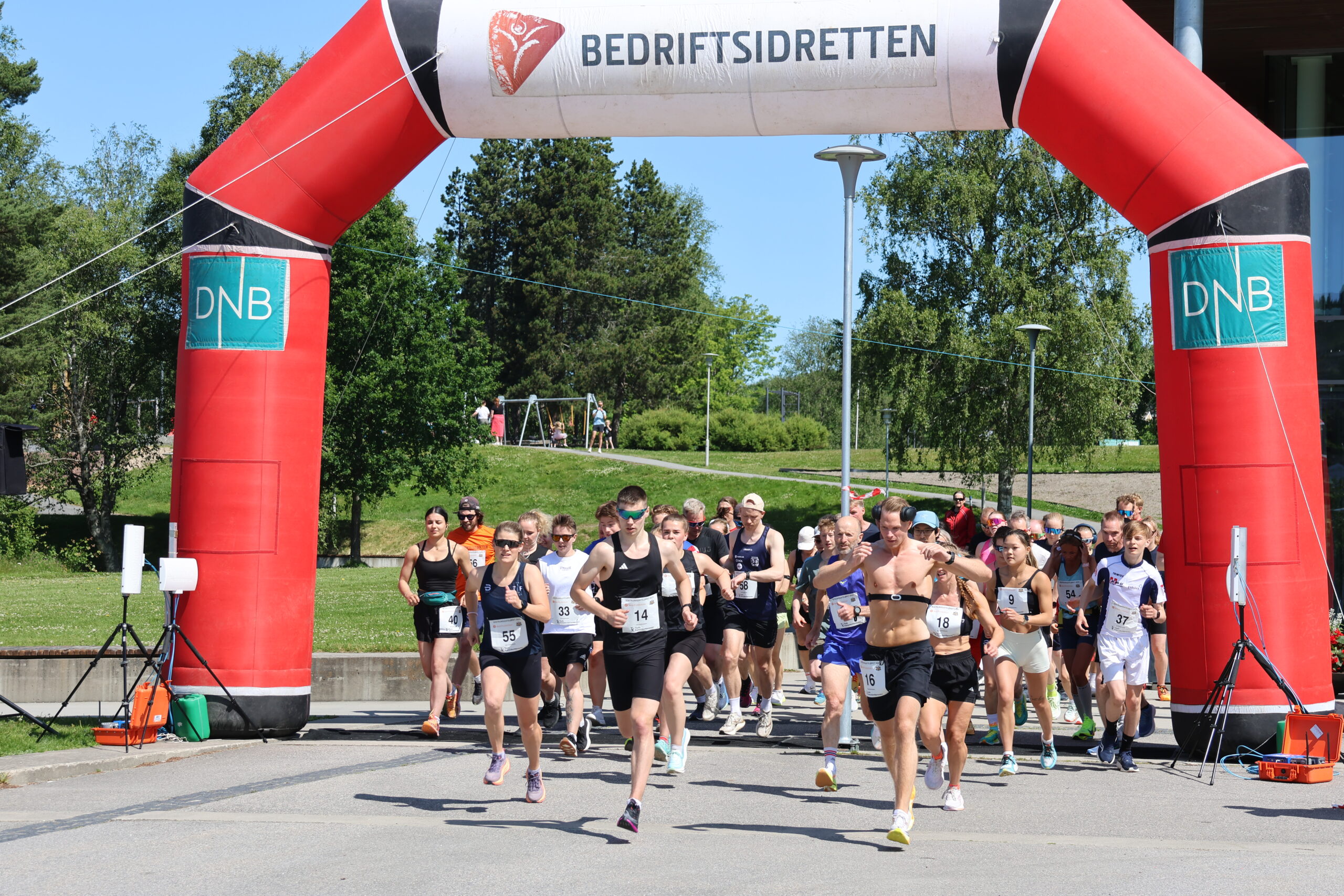 Start på 5 km i Sentrumgateløpet 2025.