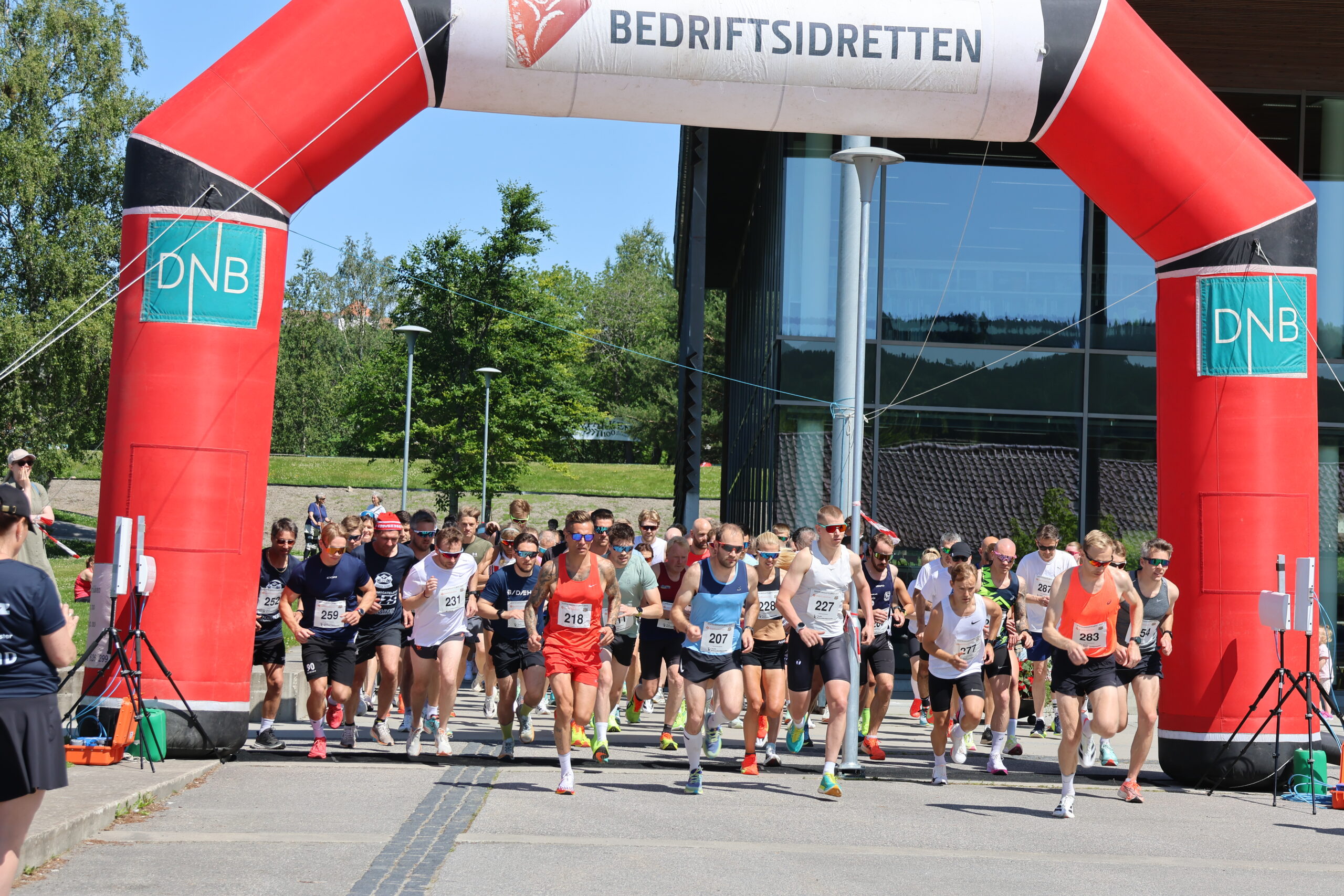 Fra starten på 10 kilometeren.