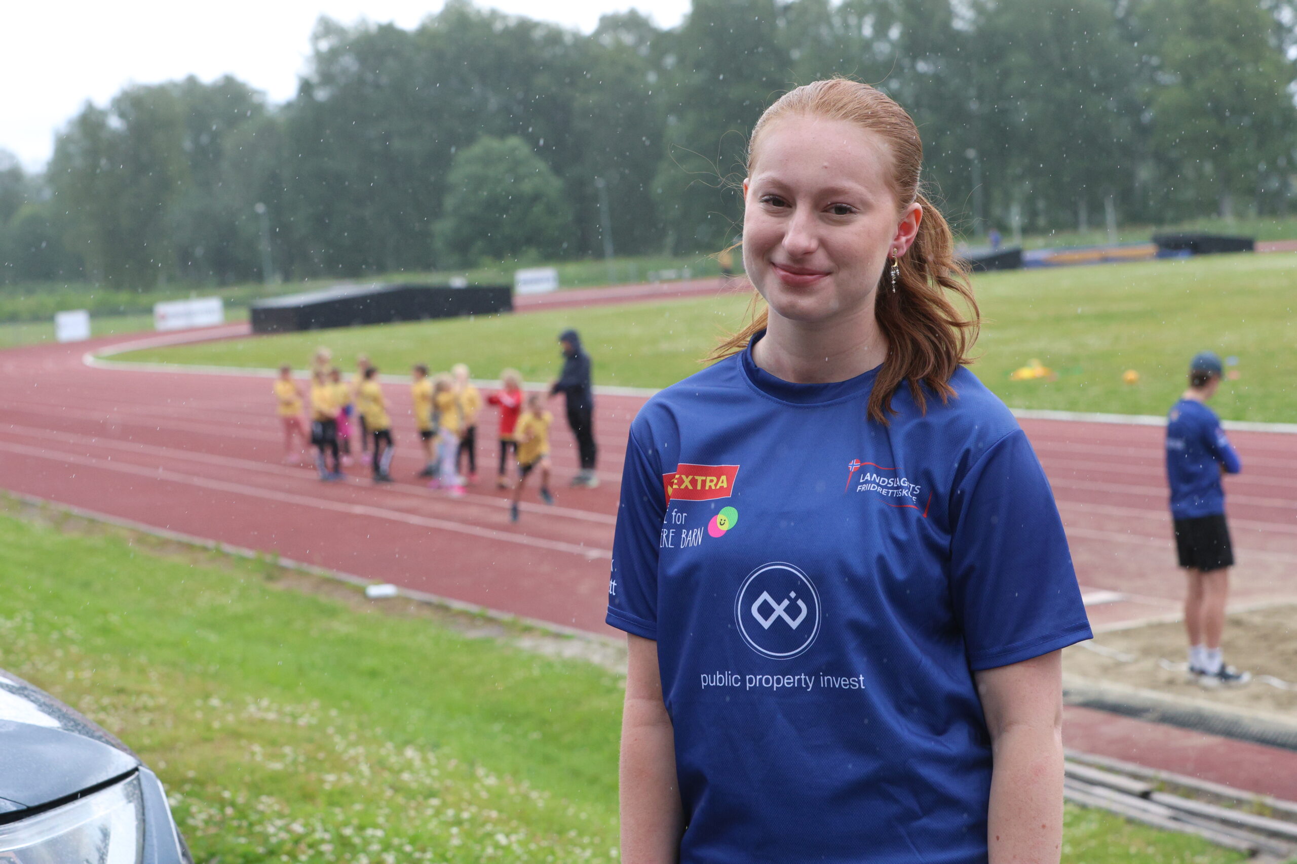 Sanne Fossmellem Finsrud er godt fornøyd med antall deltakere i årets Friidrettsskole.