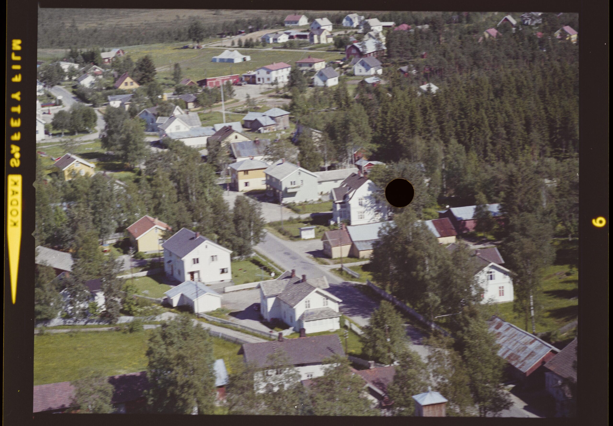 Flyfoto tatt over Roverud i 1962