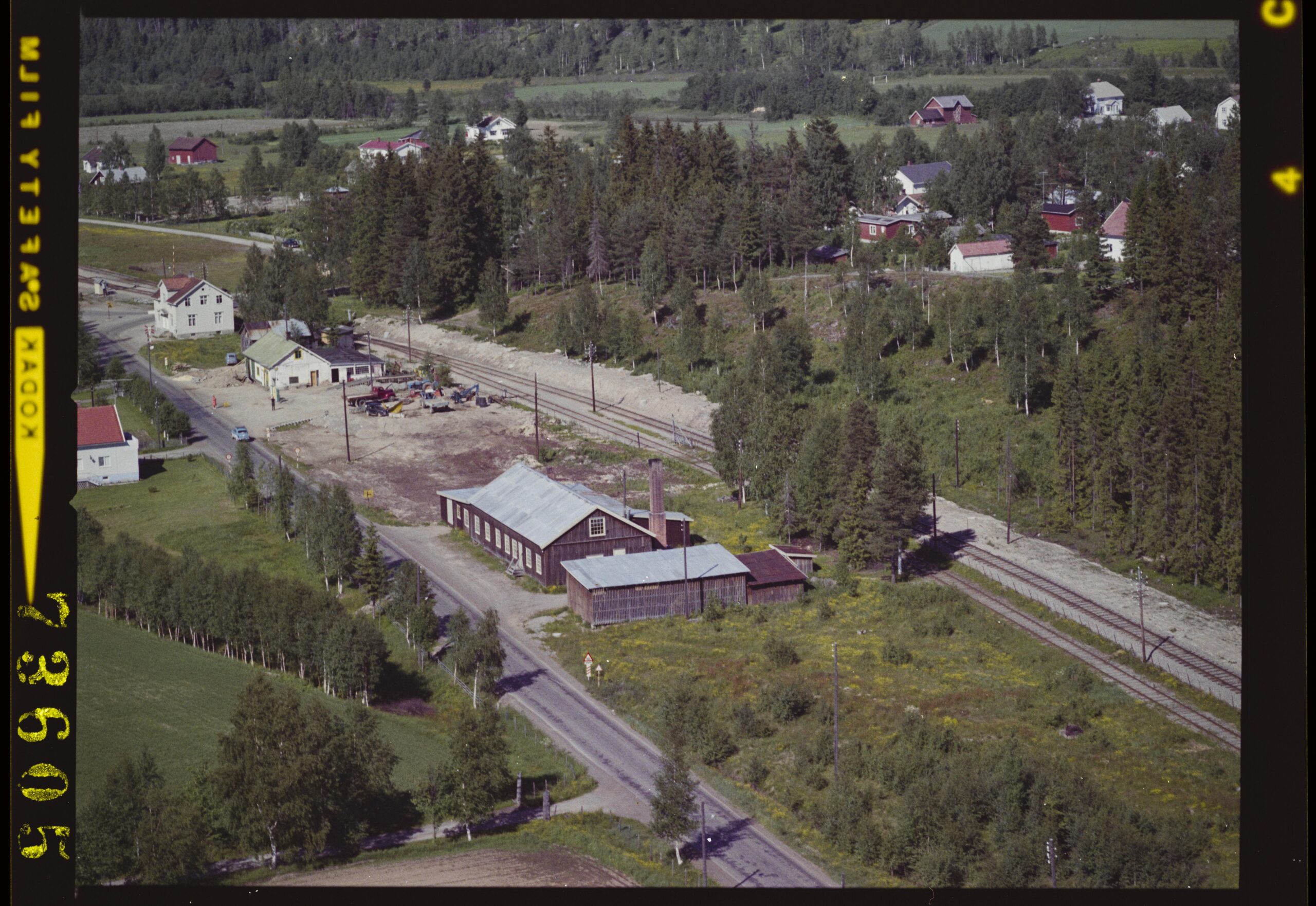 Flyfoto tatt over Roverud i 1962.