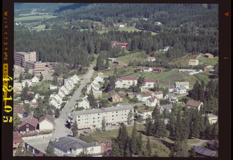 Flyfoto tatt over Kongsvinger i 1961.