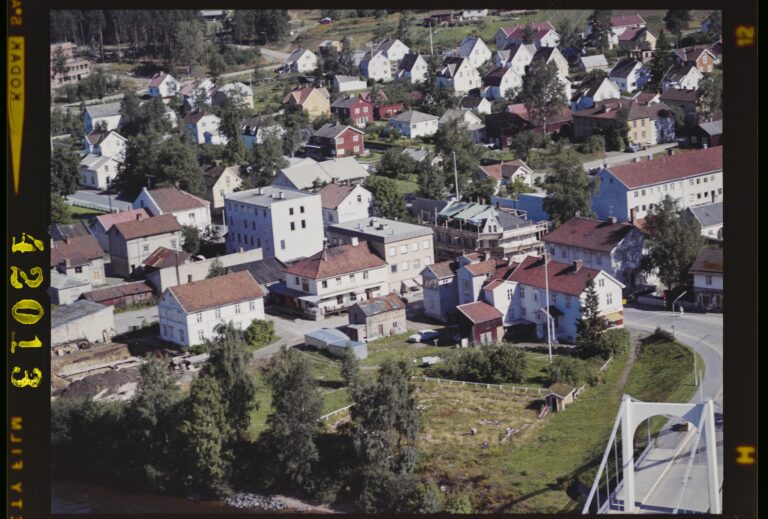 Kongsvinger fotografert fra fly i 1961.