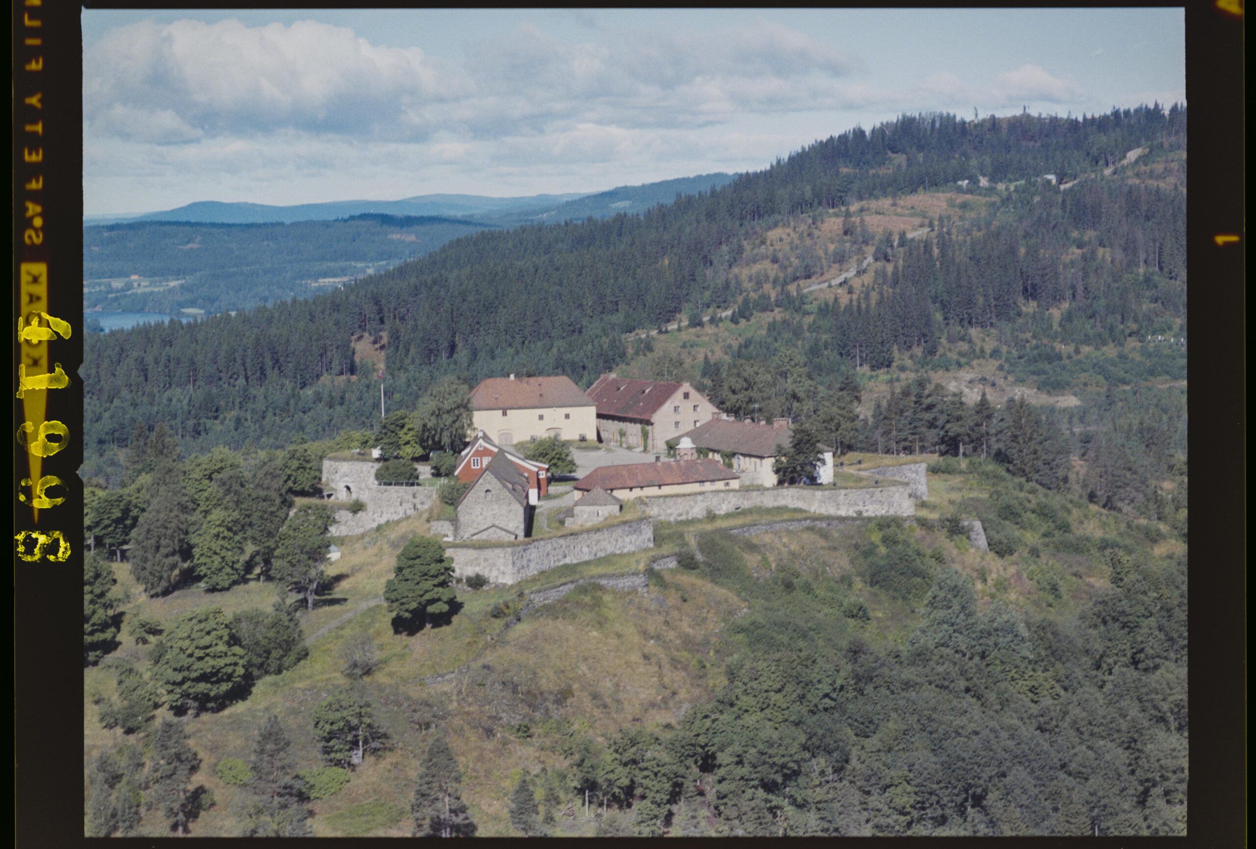 Kongsvinger fotogratert fra fly i 1961.