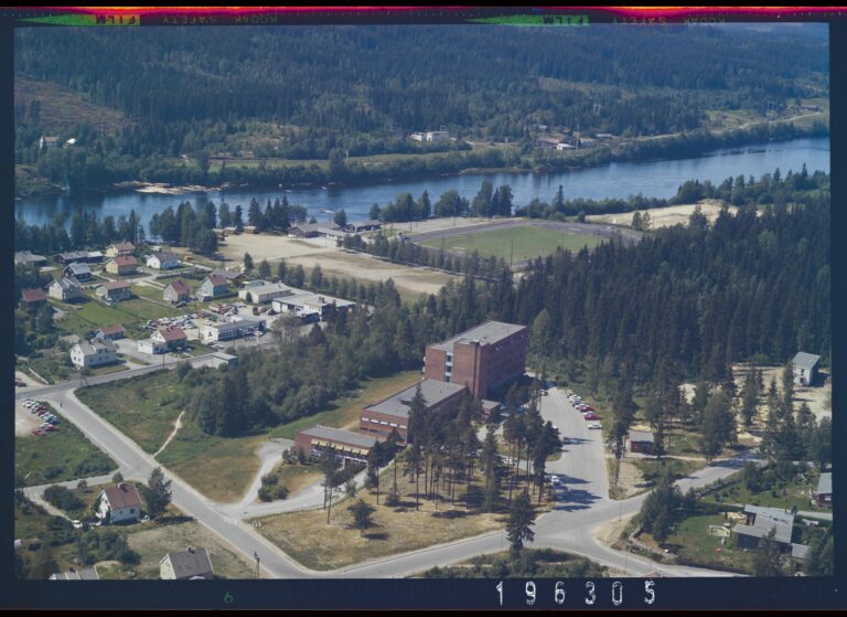 Flyfoto tatt over Kongsvinger i 1969.