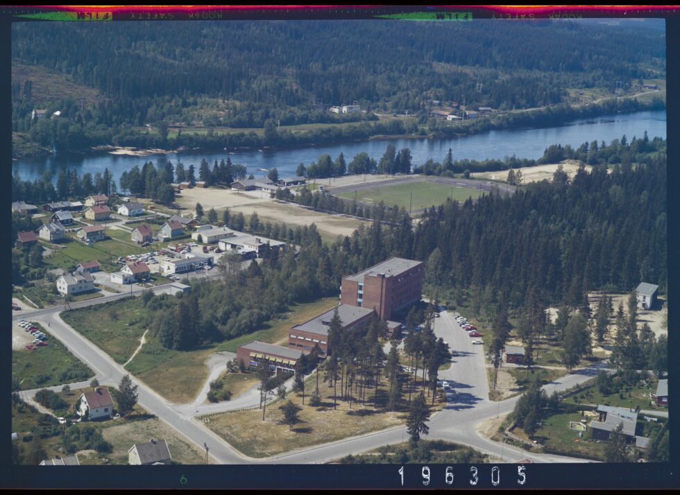Flyfoto tatt over Kongsvinger i 1969.