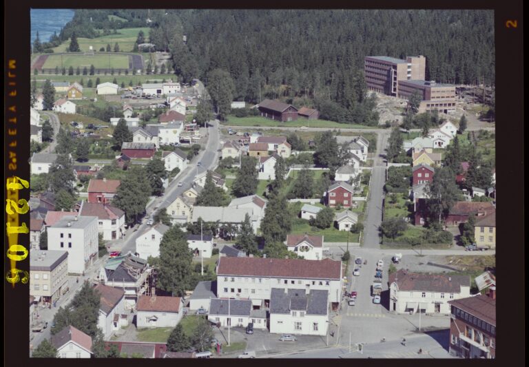 Flyfoto tatt over Kongsvinger i 1961.