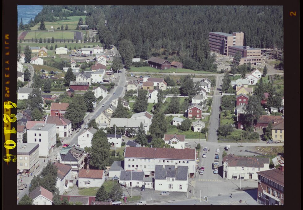 Flyfoto tatt over Kongsvinger i 1961.
