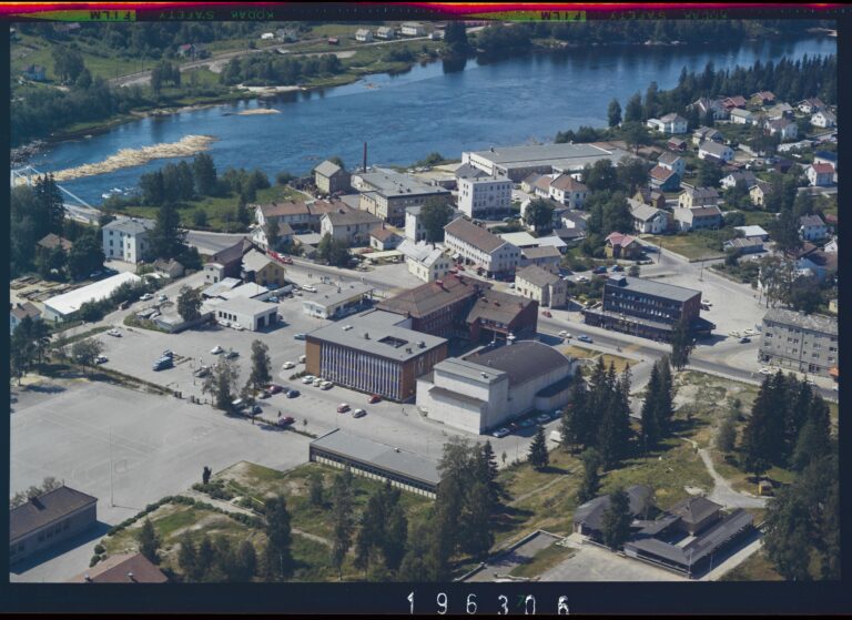 Flyfoto tatt over Kongsvinger i 1969.