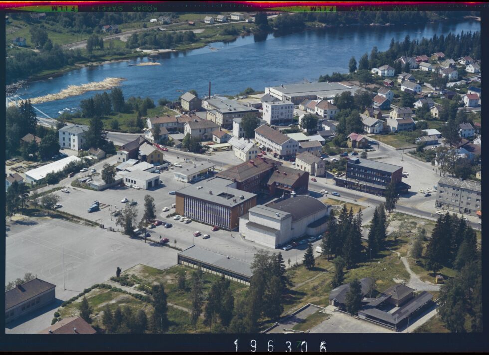Flyfoto tatt over Kongsvinger i 1969.