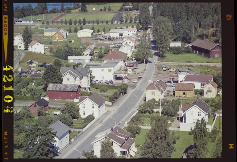 Flyfoto tatt over Kongsvinger i 1961.