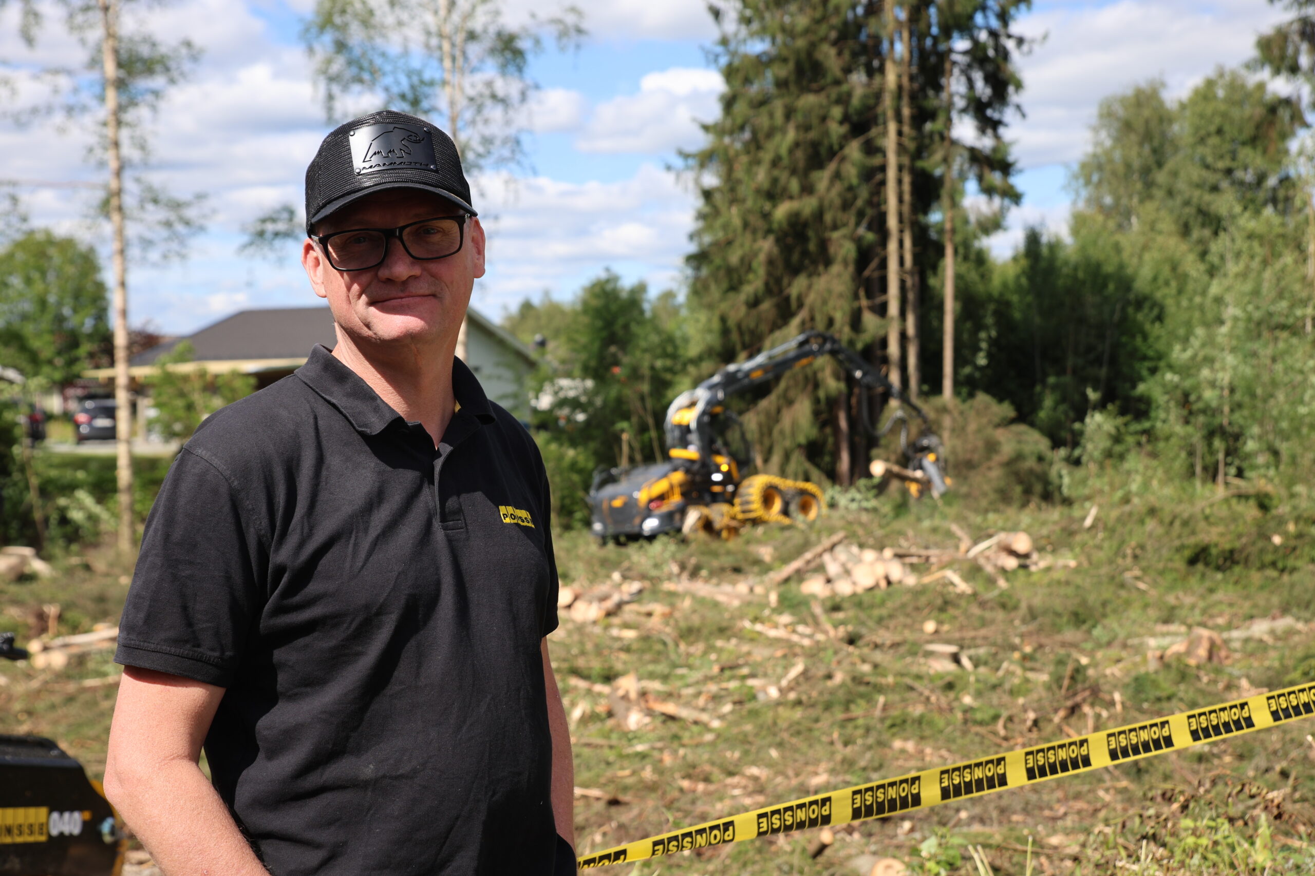Salgskoordinator Cato Rudberg var godt forn&oslash;yd med demodagen til Ponsse.