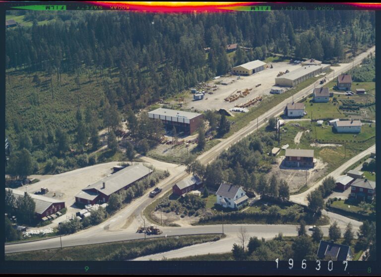 Flyfoto over Kongsvinger tatt i 1969.