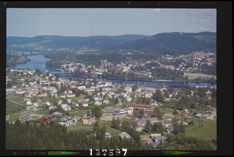 Flyfoto tatt over Kongsvinger i 1964.