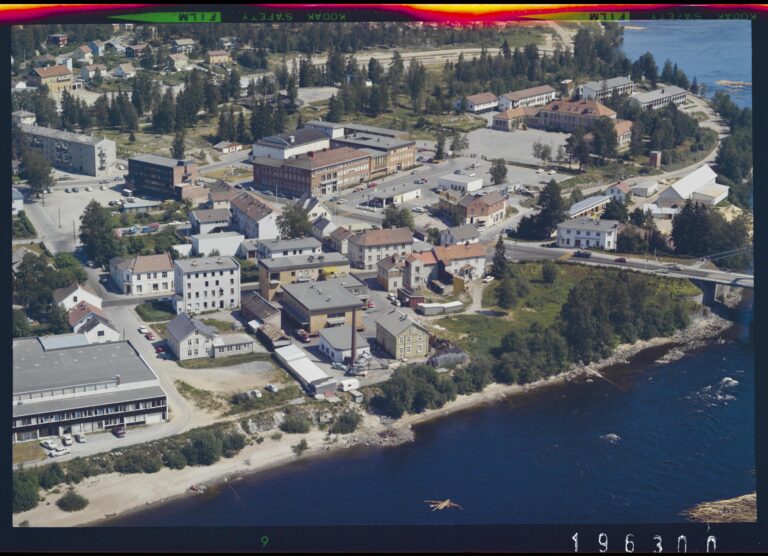 Flyfoto tatt over Kongsvinger i 1969.