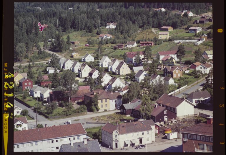 Flyfoto tatt over Kongsvinger i 1961.