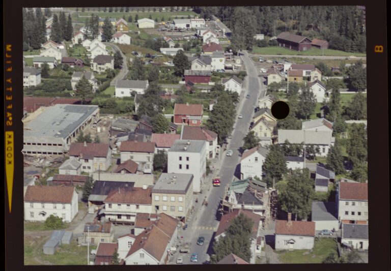 Flyfoto tatt over Kongsvinger i 1961.