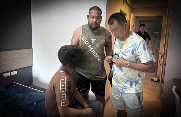 Den finsk-svenske mannen ble pågrepet i leilighetskomplekset han bodde i etter en nøye planlagt operasjon i Thailand i slutten av juni