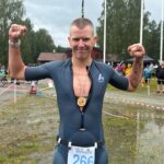 Jarle Marvik fra Kongsvinger vant Finnskogen Triahtlon for tredje gang lørdag.