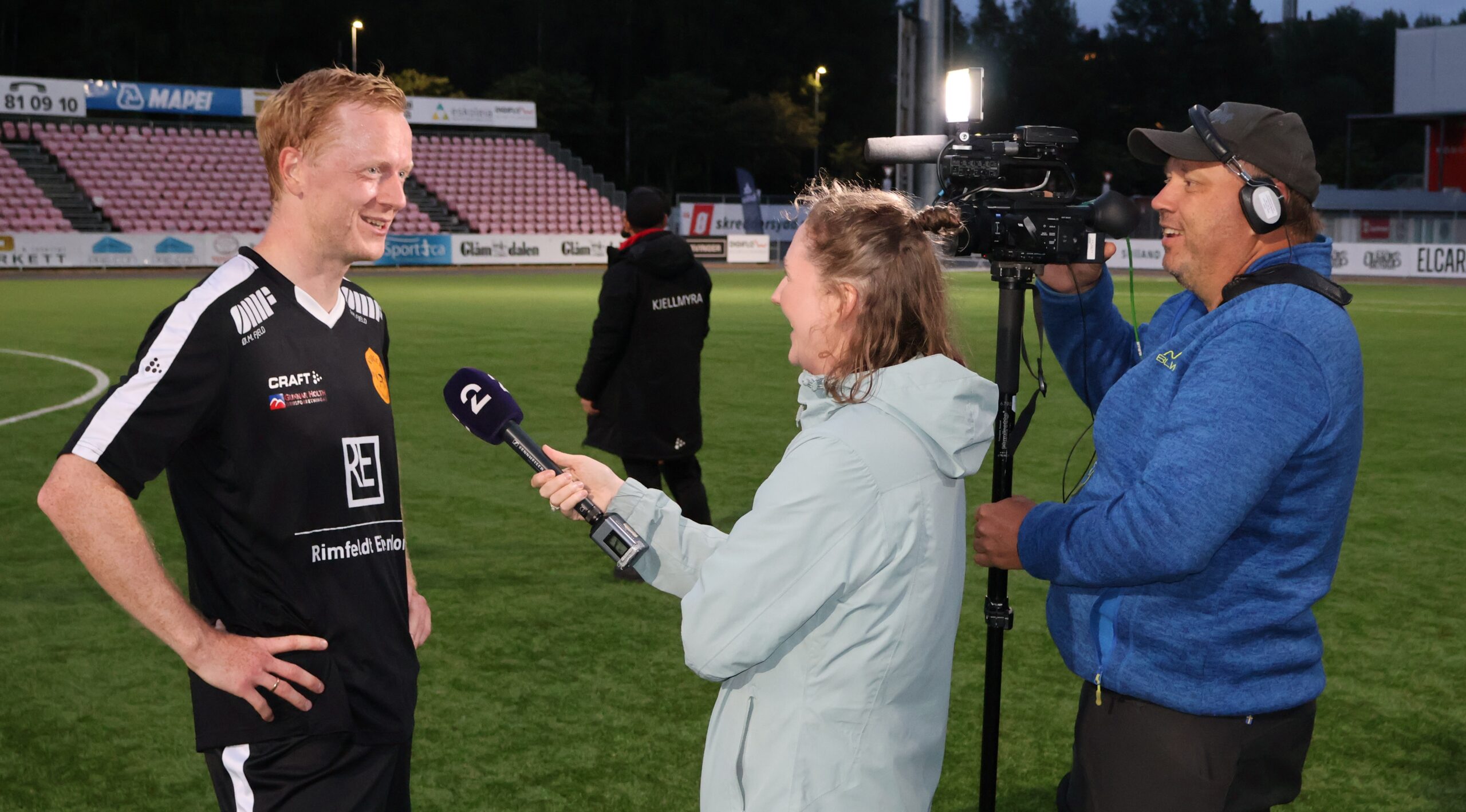 TV.2 var p&aring; plass og intervjuet debutanten og m&aring;lscoreren