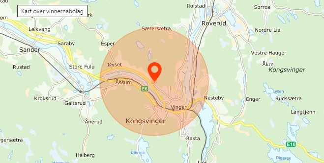 En heldig spiller i Kongsvinger vant 1 million kroner i Nabolaget fredag kveld.